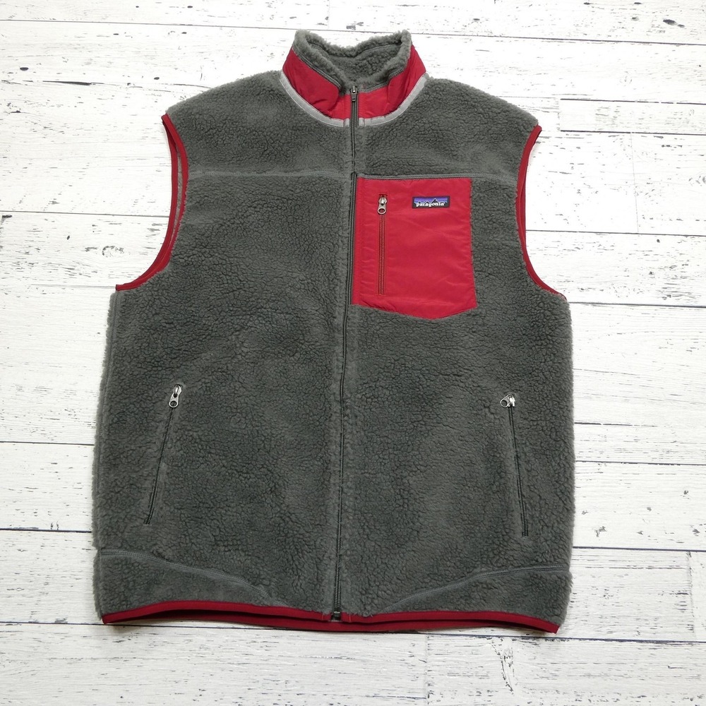 Patagonia Vest Mens XL Retro Fleece Full Zip Synchilla Outdoors Deep Pile